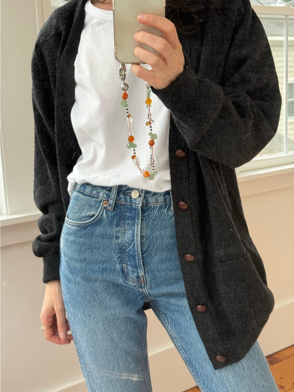 Vintage LL Bean Lambswool Cardigan (M Tall)
